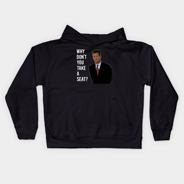 Chris Hansen Why Don T You Take A Seat 7 Kids Hoodie by Ac Vai